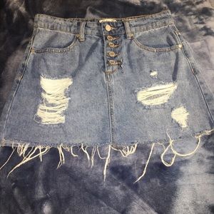 Indigo Rein light blue jean skirt